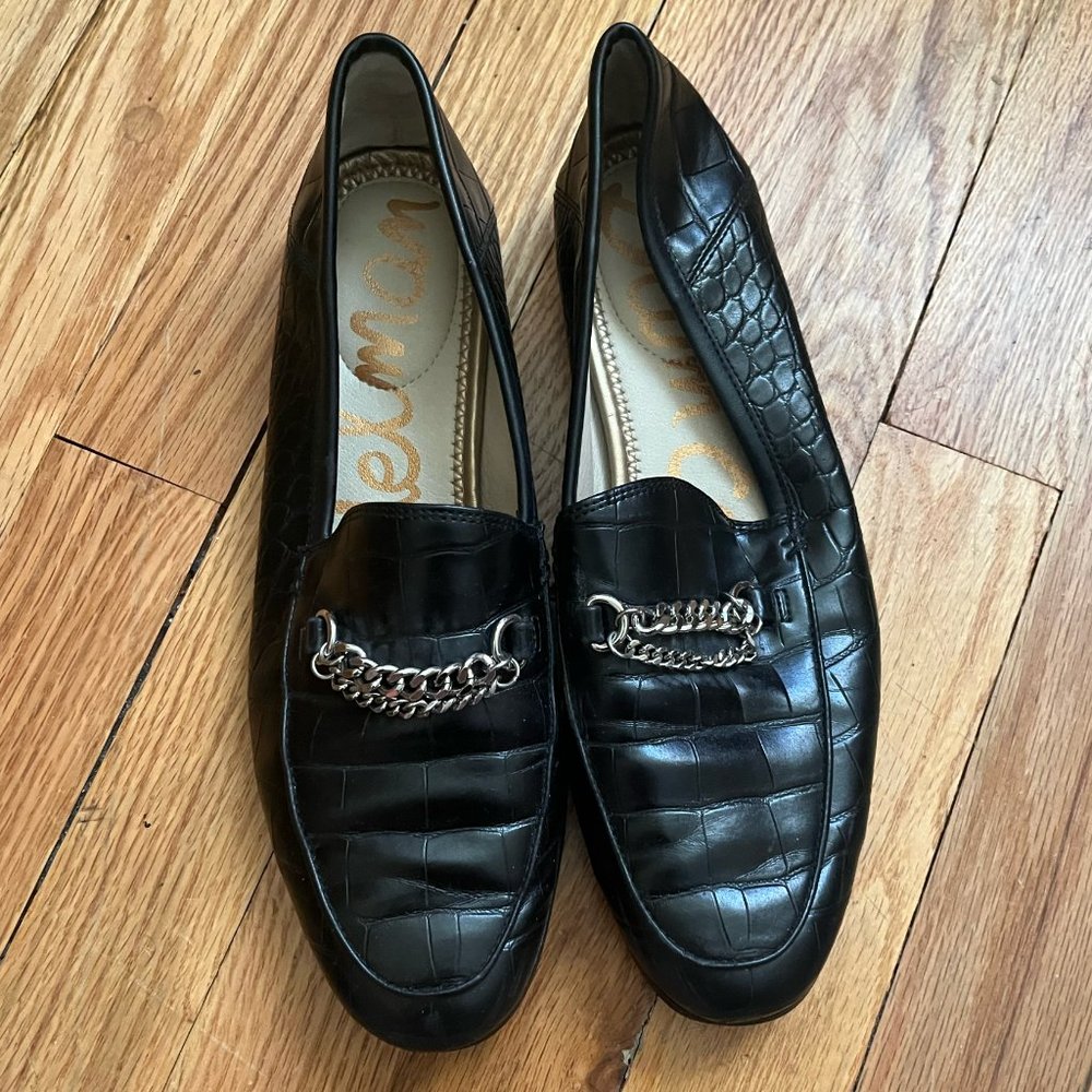 Womens Sam Edelman Black Loafer Shoes Size 7